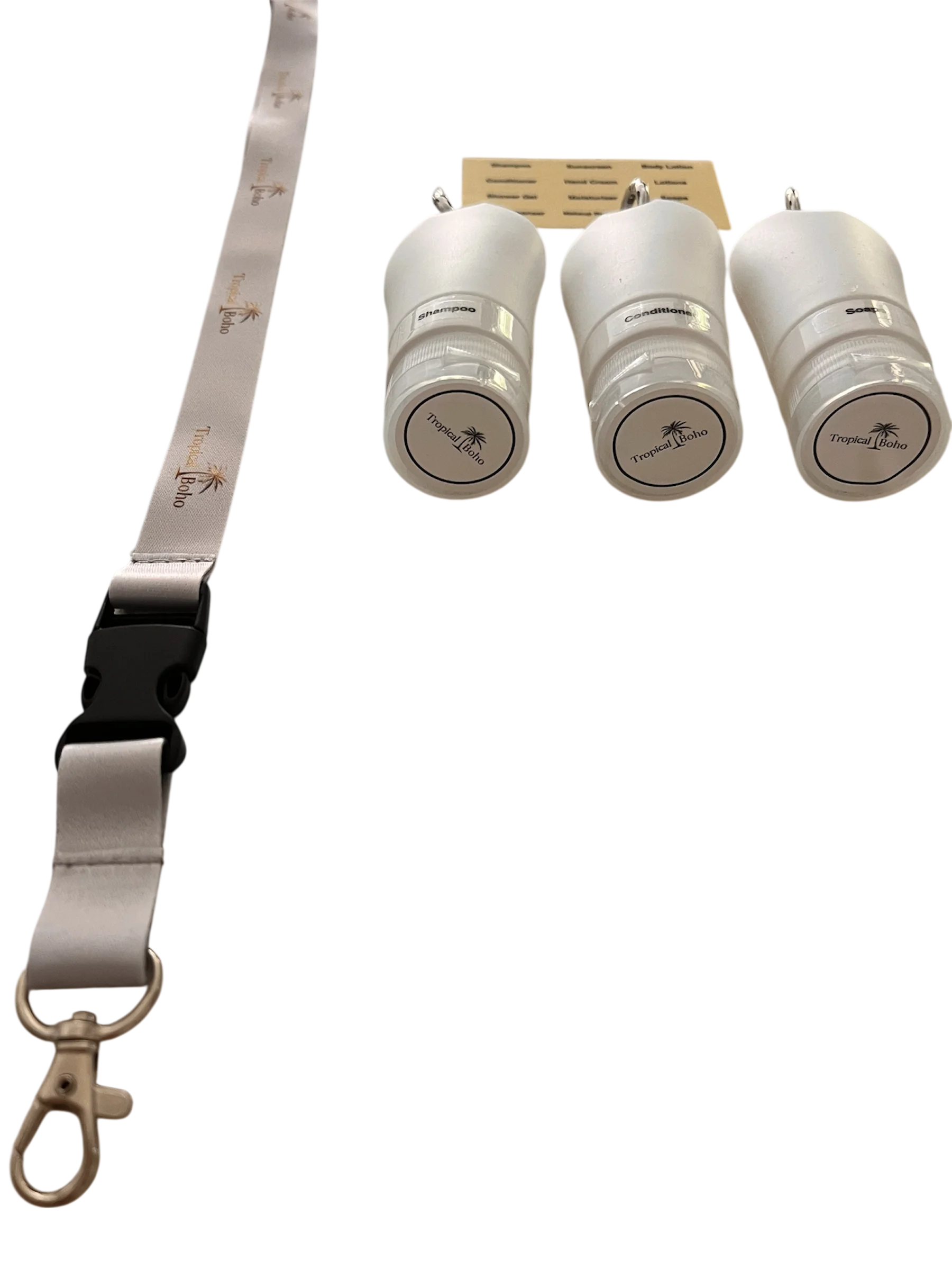 Bathroom lanyard display