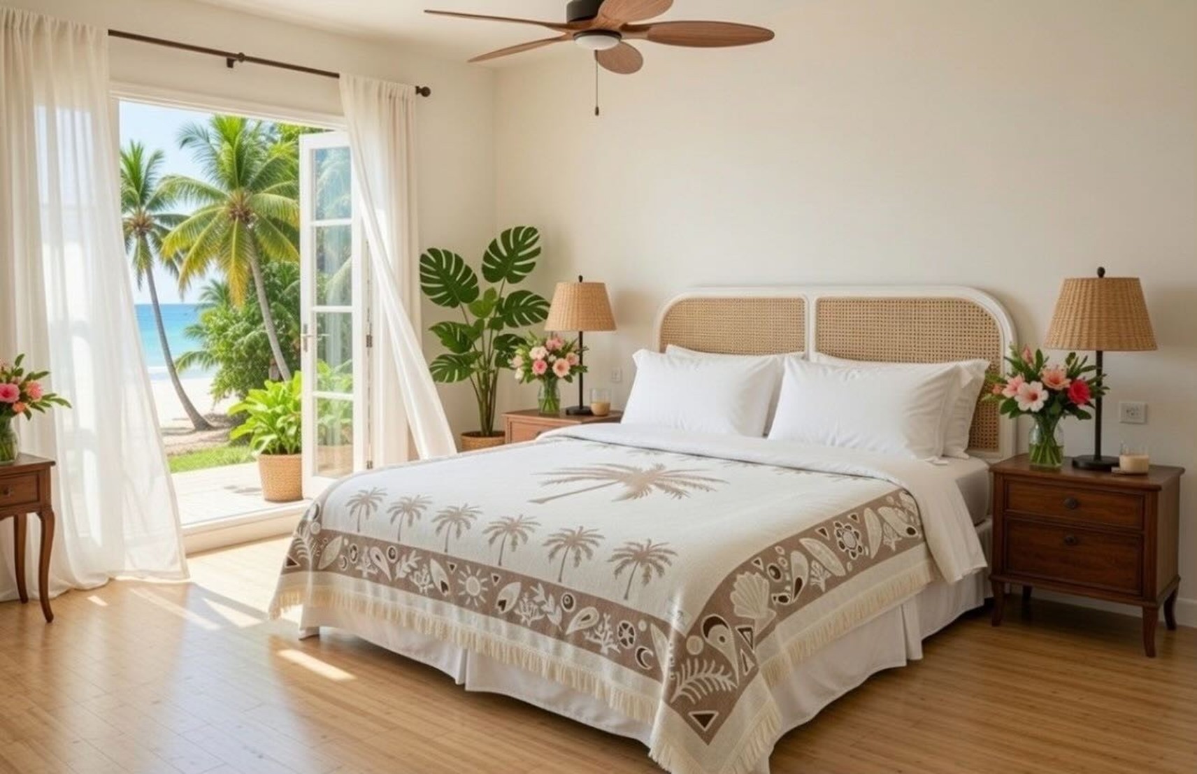 Single Desert Palm blanket